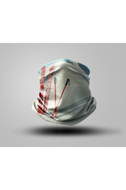 Snowboard Tasarımlı Motorcu Buff Maske Outdoor Boyunluk Unisex Bandana