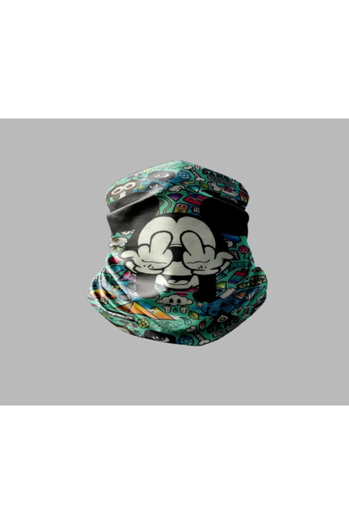 Karışık Çok Desenli Tasarımlı Motorcu Buff Maske Outdoor Boyunluk Unisex Bandana