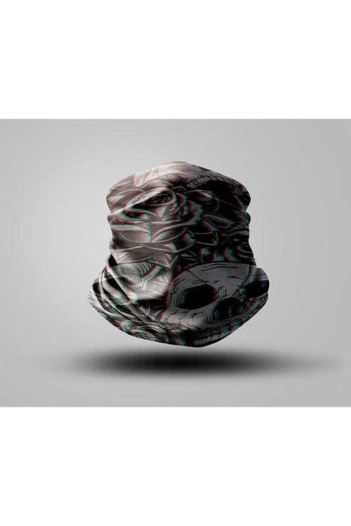 Skull Tasarımlı Motorcu Buff Maske Outdoor Boyunluk Unisex Bandana