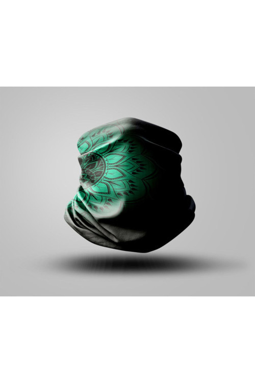 Mandala Tasarımlı Motorcu Buff Maske Outdoor Boyunluk Unisex Bandana