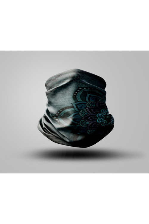 Mandala Tasarımlı Motorcu Buff Maske Outdoor Boyunluk Unisex Bandana