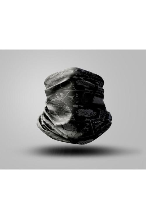Graffiti Tasarımlı Motorcu Buff Maske Outdoor Boyunluk Unisex Bandana
