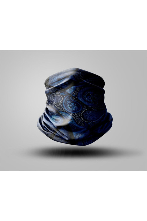 Mandala Tasarımlı Motorcu Buff Maske Outdoor Boyunluk Unisex Bandana