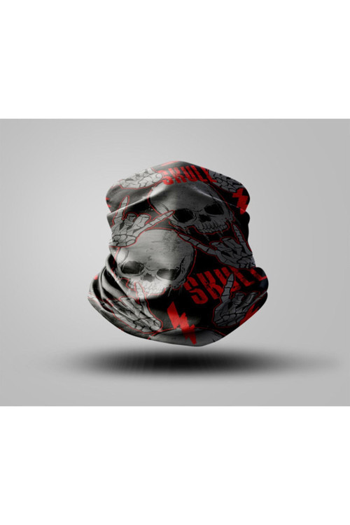 Skull Tasarımlı Motorcu Buff Maske Outdoor Boyunluk Unisex Bandana