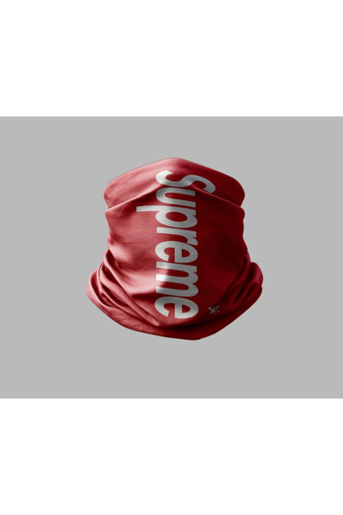 Supreme Tasarımlı Motorcu Buff Maske Outdoor Boyunluk Unisex Bandana