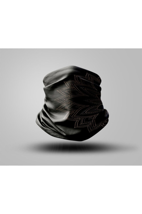 Mandala Tasarımlı Motorcu Buff Maske Outdoor Boyunluk Unisex Bandana