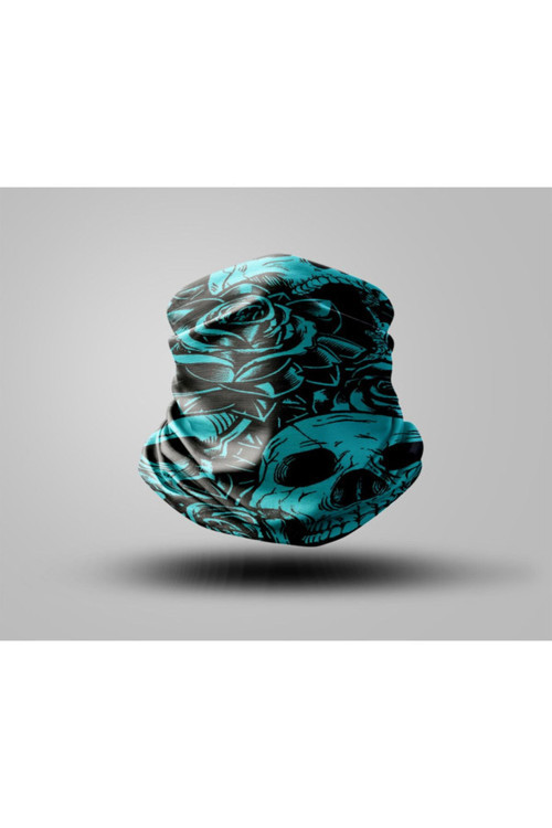 Skull Tasarımlı Motorcu Buff Maske Outdoor Boyunluk Unisex Bandana