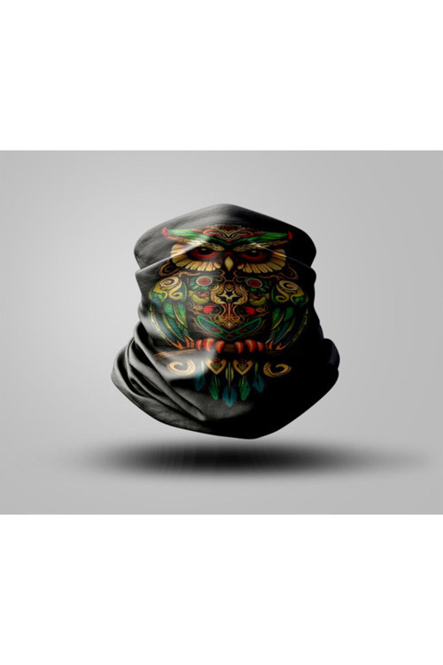 Mandala Tasarımlı Motorcu Buff Maske Outdoor Boyunluk Unisex Bandana