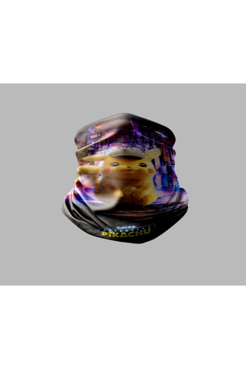 Pokemon Tasarımlı Motorcu Buff Maske Outdoor Boyunluk Unisex Bandana