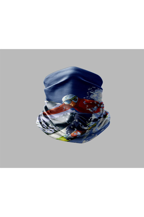 Kayak & Dağ Tasarımlı Motorcu Çok Amaçlı Outdoor Boyunluk Unisex Bandana
