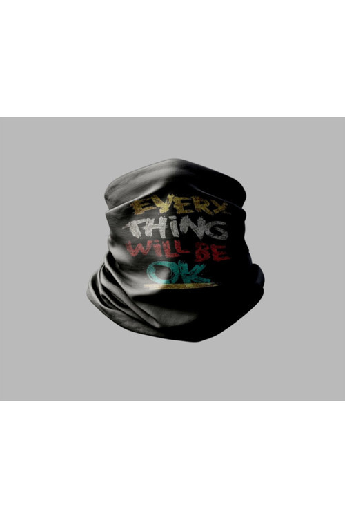 Yazı Tasarımlı Motorcu Buff Maske Outdoor Boyunluk Unisex Bandana