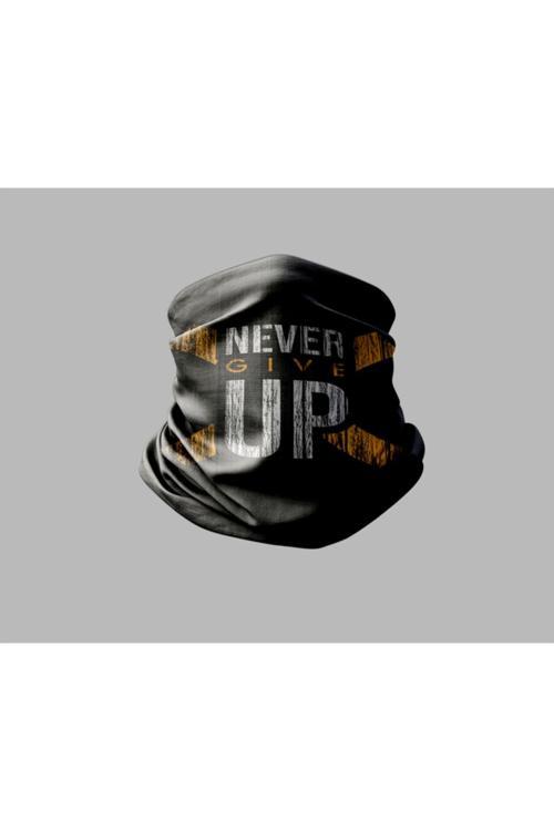 Yazı Tasarımlı Motorcu Buff Maske Outdoor Boyunluk Unisex Bandana