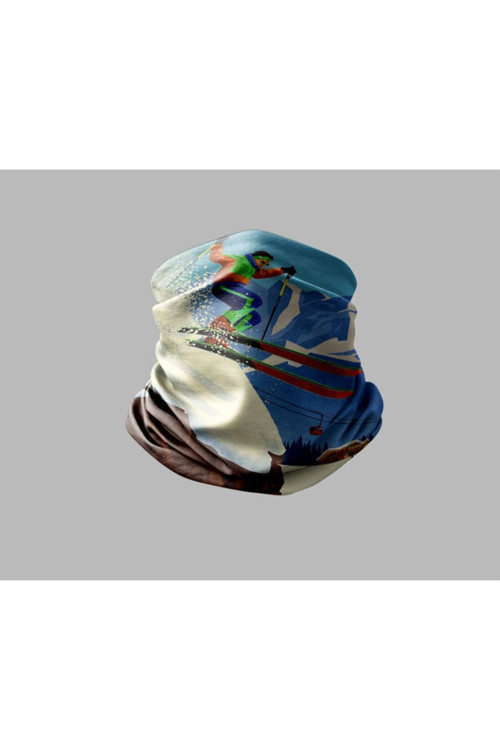 Kayak & Dağ Tasarımlı Motorcu Çok Amaçlı Outdoor Boyunluk Unisex Bandana