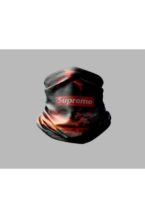 Supreme Tasarımlı Motorcu Buff Maske Outdoor Boyunluk Unisex Bandana