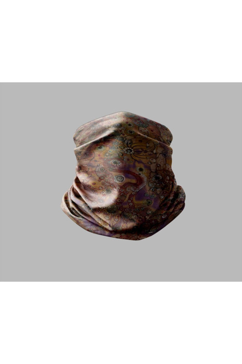 Ebru Sanatı Tasarımlı Motorcu Buff Maske Outdoor Boyunluk Unisex Bandana