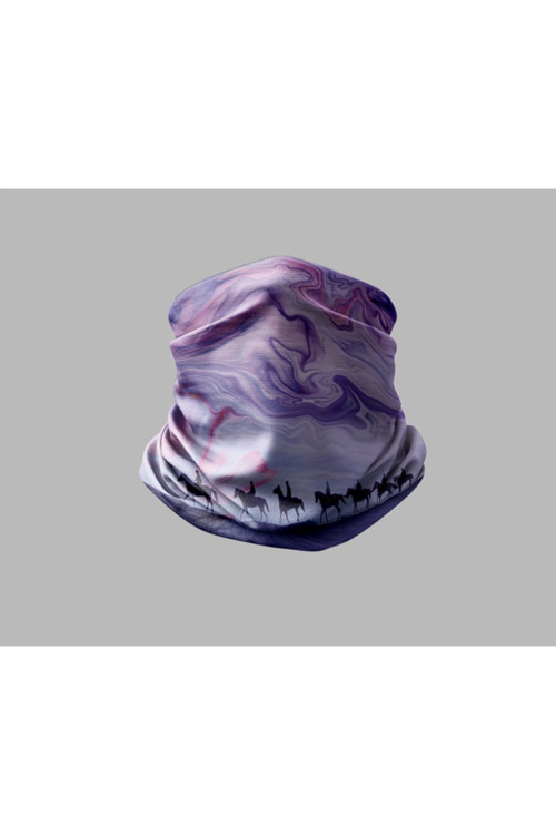 Ebru Sanatı Tasarımlı Motorcu Buff Maske Outdoor Boyunluk Unisex Bandana