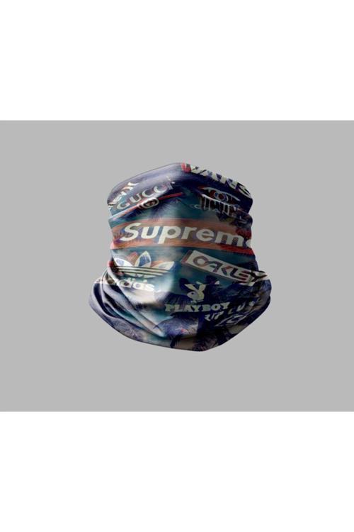Supreme Tasarımlı Motorcu Buff Maske Outdoor Boyunluk Unisex Bandana