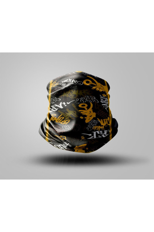 Graffiti Tasarımlı Motorcu Buff Maske Outdoor Boyunluk Unisex Bandana