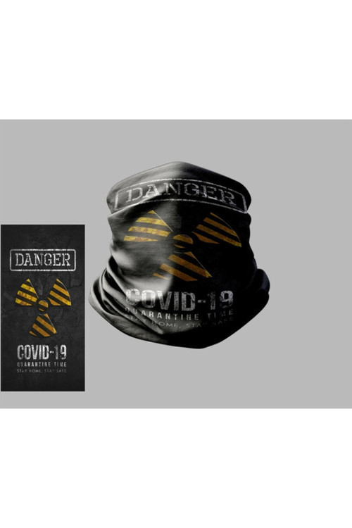 Yazı Tasarımlı Motorcu Buff Maske Outdoor Boyunluk Unisex Bandana