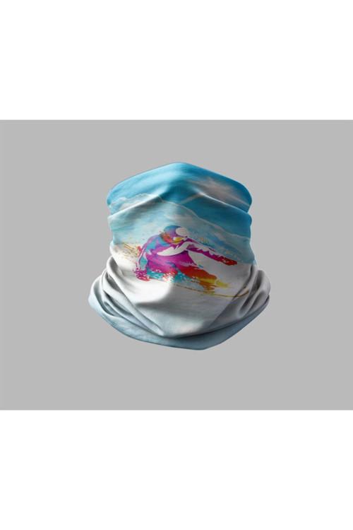 Kayak & Dağ Tasarımlı Motorcu Çok Amaçlı Outdoor Boyunluk Unisex Bandana