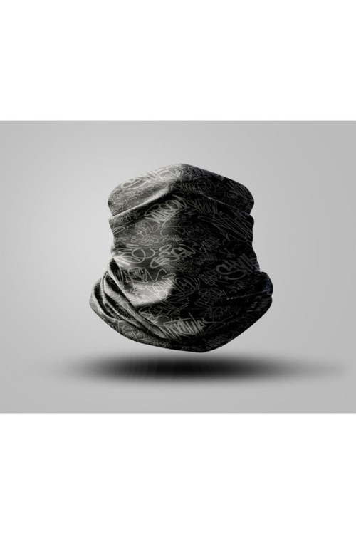 Graffiti Tasarımlı Motorcu Buff Maske Outdoor Boyunluk Unisex Bandana