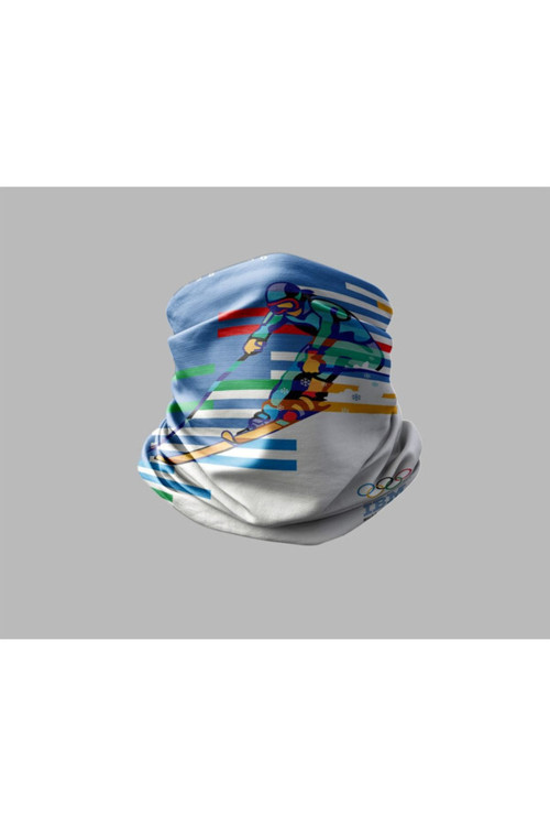 Kayak & Dağ Tasarımlı Motorcu Buff Maske Outdoor Boyunluk Unisex Bandana