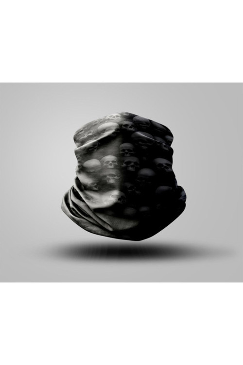 Skull Tasarımlı Motorcu Buff Maske Outdoor Boyunluk Unisex Bandana