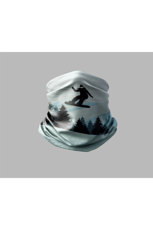 Kayak & Dağ Tasarımlı Motorcu Buff Maske Outdoor Boyunluk Unisex Bandana