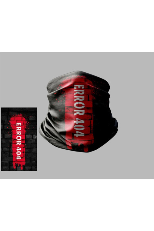 Yazı Tasarımlı Motorcu Buff Maske Outdoor Boyunluk Unisex Bandana