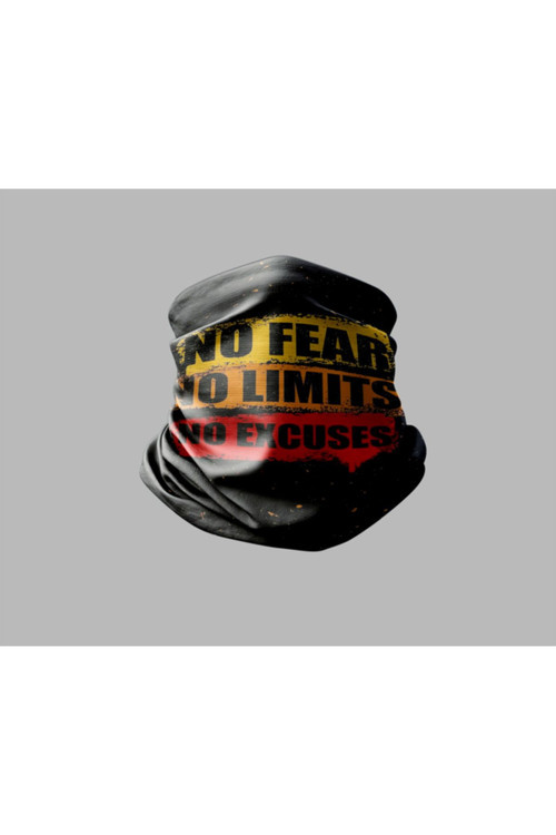 Yazı Tasarımlı Motorcu Buff Maske Outdoor Boyunluk Unisex Bandana
