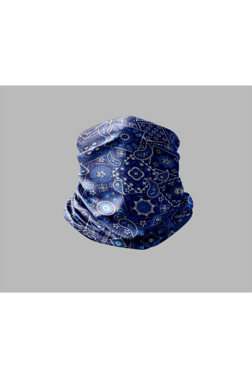 Ebru Sanatı Tasarımlı Motorcu Buff Maske Outdoor Boyunluk Unisex Bandana
