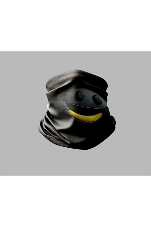 Smile Tasarımlı Motorcu Buff Maske Outdoor Boyunluk Unisex Bandana