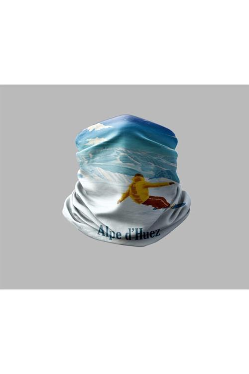 Kayak & Dağ Tasarımlı Motorcu Buff Maske Outdoor Boyunluk Unisex Bandana