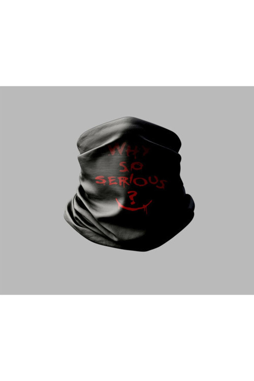 Yazı Tasarımlı Motorcu Buff Maske Outdoor Boyunluk Unisex Bandana