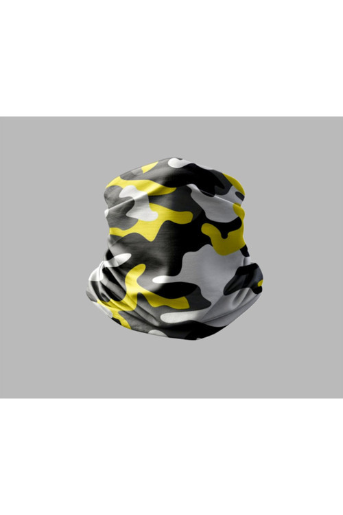 Kamuflaj Tasarımlı Motorcu Buff Maske Outdoor Boyunluk Unisex Bandana