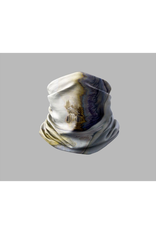 Ebru Sanatı Tasarımlı Motorcu Buff Maske Outdoor Boyunluk Unisex Bandana