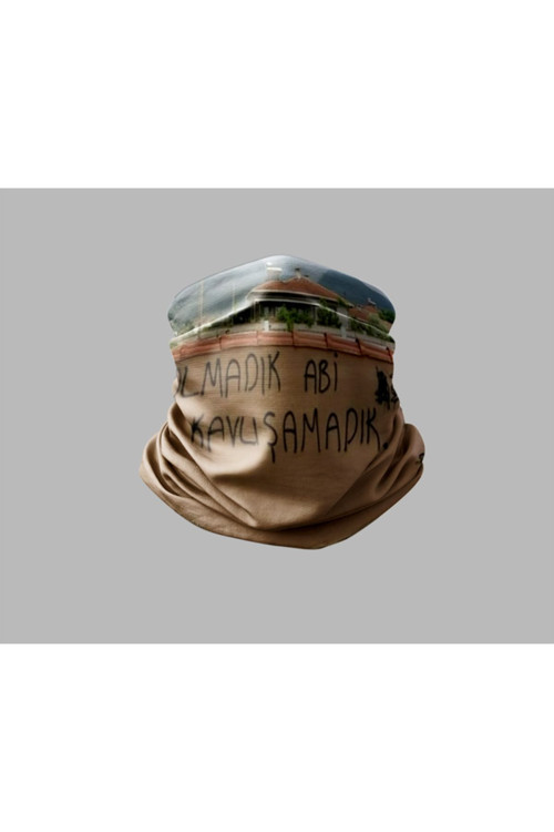Duvar Yazısı Tasarımlı Motorcu Buff Maske Outdoor Boyunluk Unisex Bandana