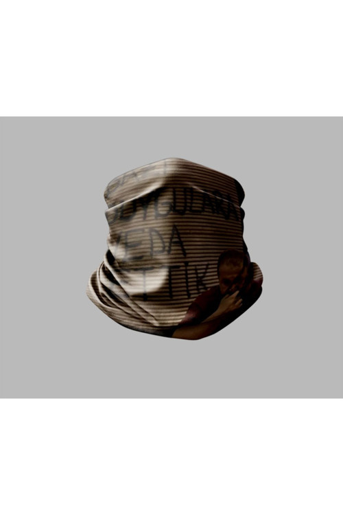 Duvar Yazısı Tasarımlı Motorcu Buff Maske Outdoor Boyunluk Unisex Bandana