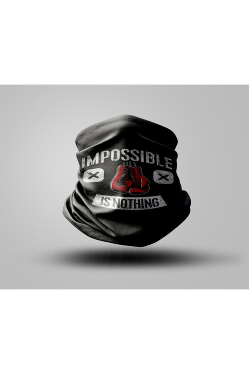 Yazı Tasarımlı Motorcu Buff Maske Outdoor Boyunluk Unisex Bandana