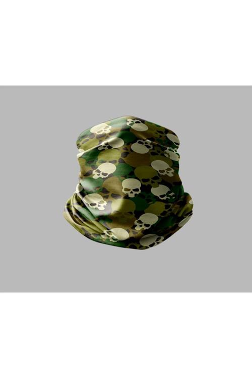 Kamuflaj Tasarımlı Motorcu Buff Maske Outdoor Boyunluk Unisex Bandana