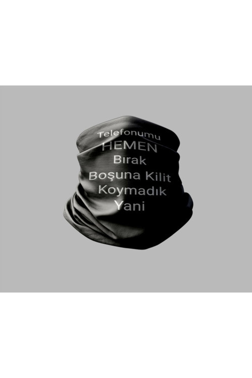Duvar Yazısı Tasarımlı Motorcu Buff Maske Outdoor Boyunluk Unisex Bandana