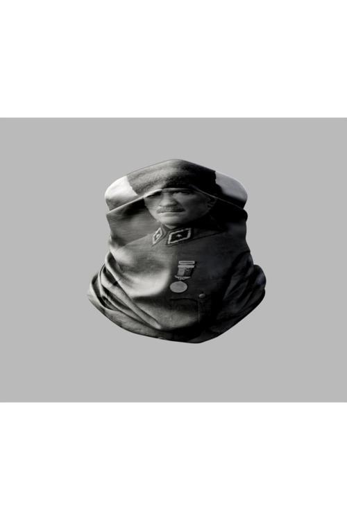 Atatürk Tasarımlı Motorcu Buff Maske Outdoor Boyunluk Unisex Bandana