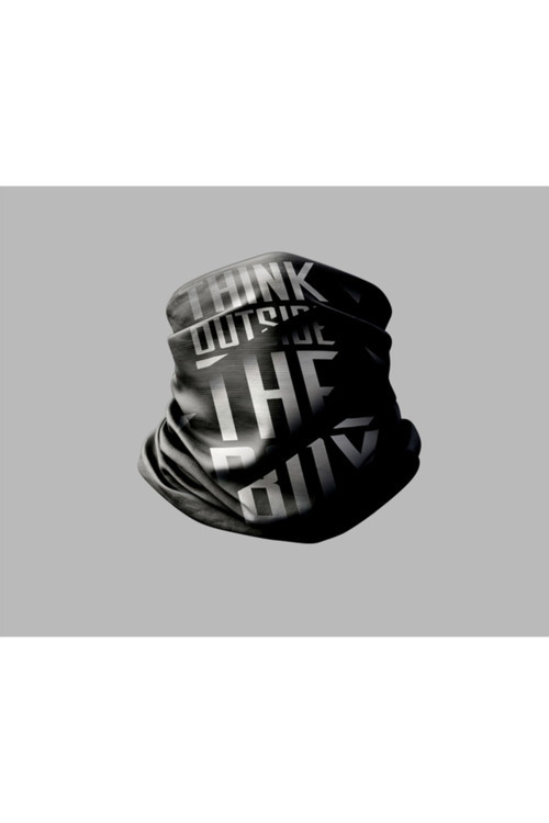 Yazı Tasarımlı Motorcu Buff Maske Outdoor Boyunluk Unisex Bandana