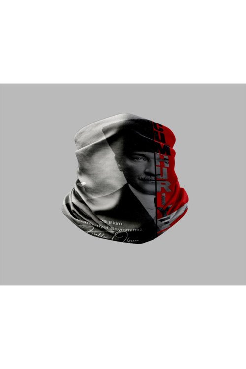 Atatürk Tasarımlı Motorcu Buff Maske Outdoor Boyunluk Unisex Bandana