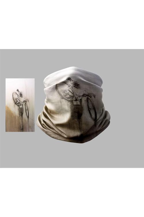 Bisiklet Tasarımlı Motorcu Buff Maske Outdoor Boyunluk Unisex Bandana