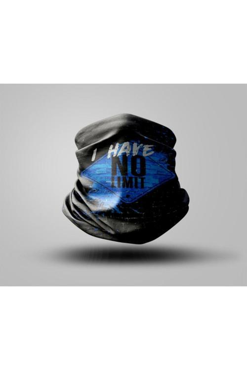 Yazı Tasarımlı Motorcu Buff Maske Outdoor Boyunluk Unisex Bandana