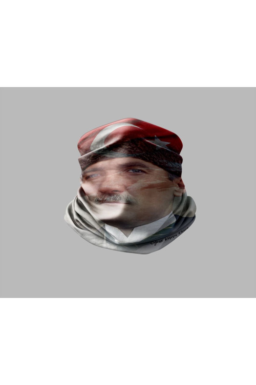 Atatürk Tasarımlı Motorcu Buff Maske Outdoor Boyunluk Unisex Bandana