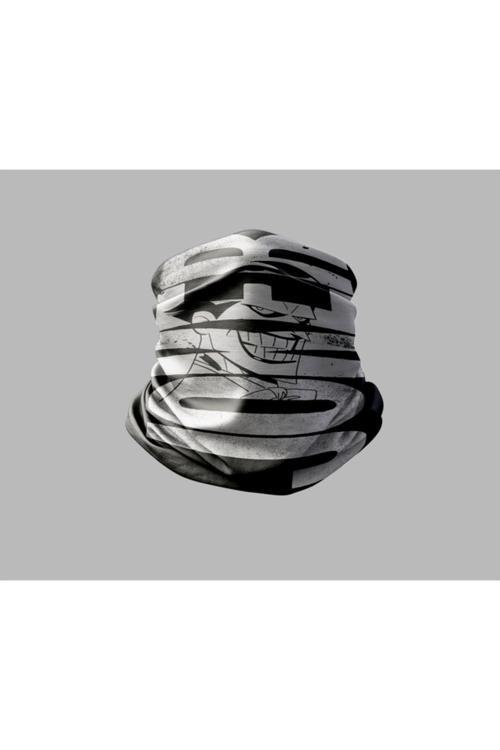 Yazı Tasarımlı Motorcu Buff Maske Outdoor Boyunluk Unisex Bandana