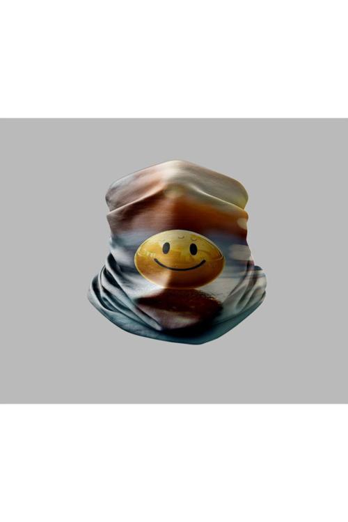 Smile Tasarımlı Motorcu Buff Maske Outdoor Boyunluk Unisex Bandana