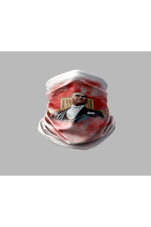 Atatürk Tasarımlı Motorcu Buff Maske Outdoor Boyunluk Unisex Bandana